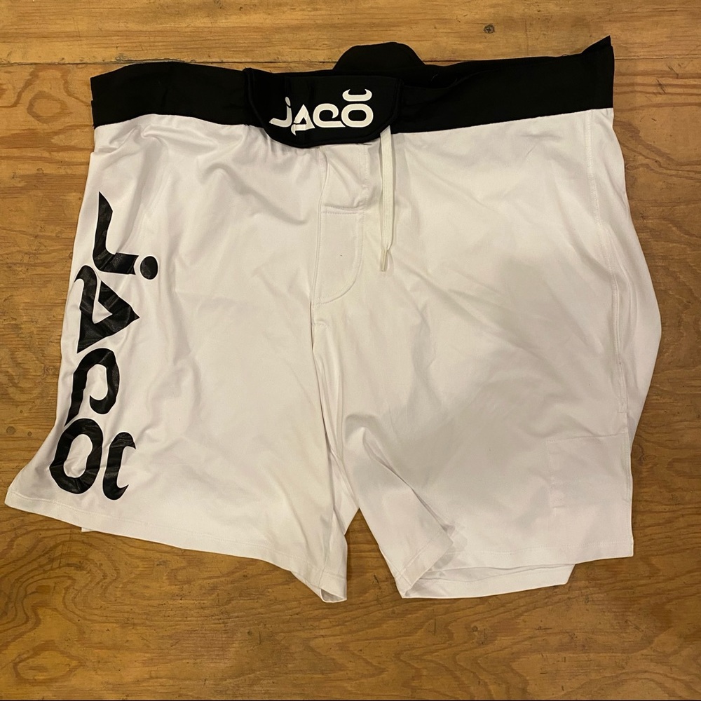 White Jaco MMA Shorts